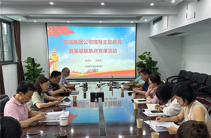 誉城集团总经理吴伟文为我办党员干部讲党课